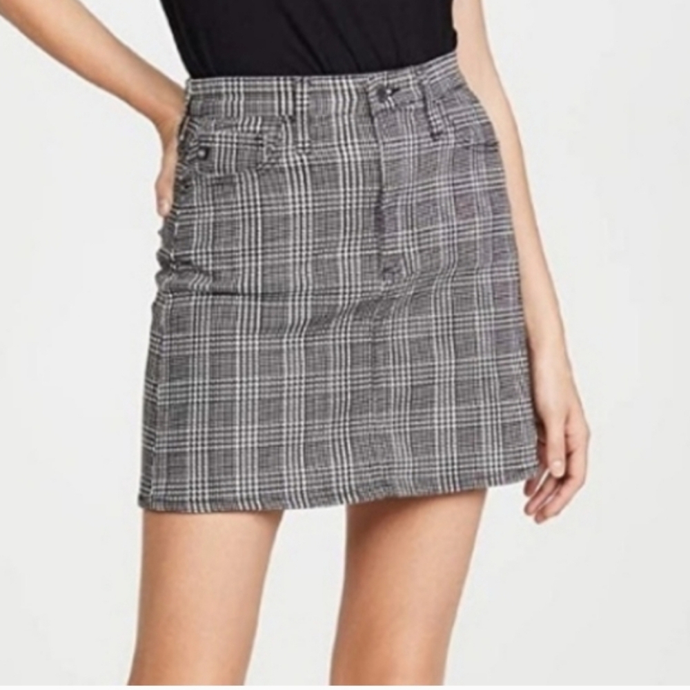 Women's American Eagle Outfitters Plaid Mini Skirt Sz 6
